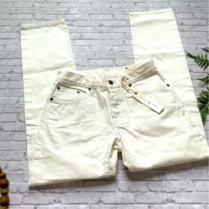 Imogene and Willie NEW with Tags Men’s Barton Slim White Denim Jeans Size 28